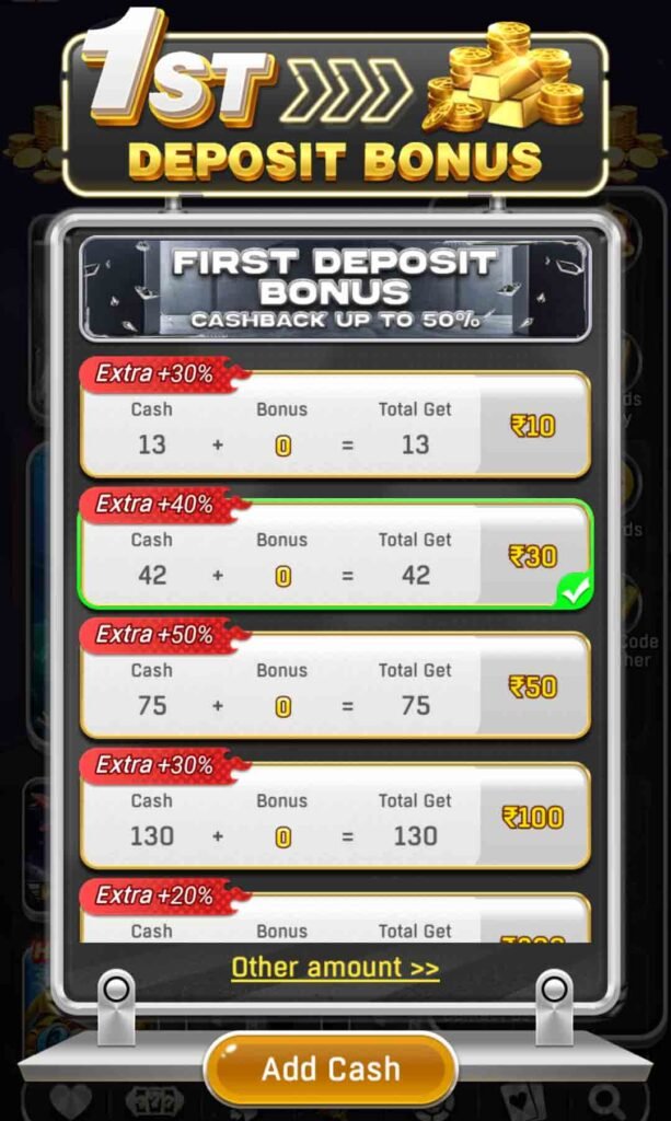 First Deposit Minimum Amount With Live Proof Screenshot in Jaiho 91 app